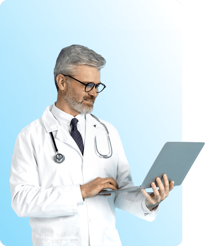 Doctor doing online consultation